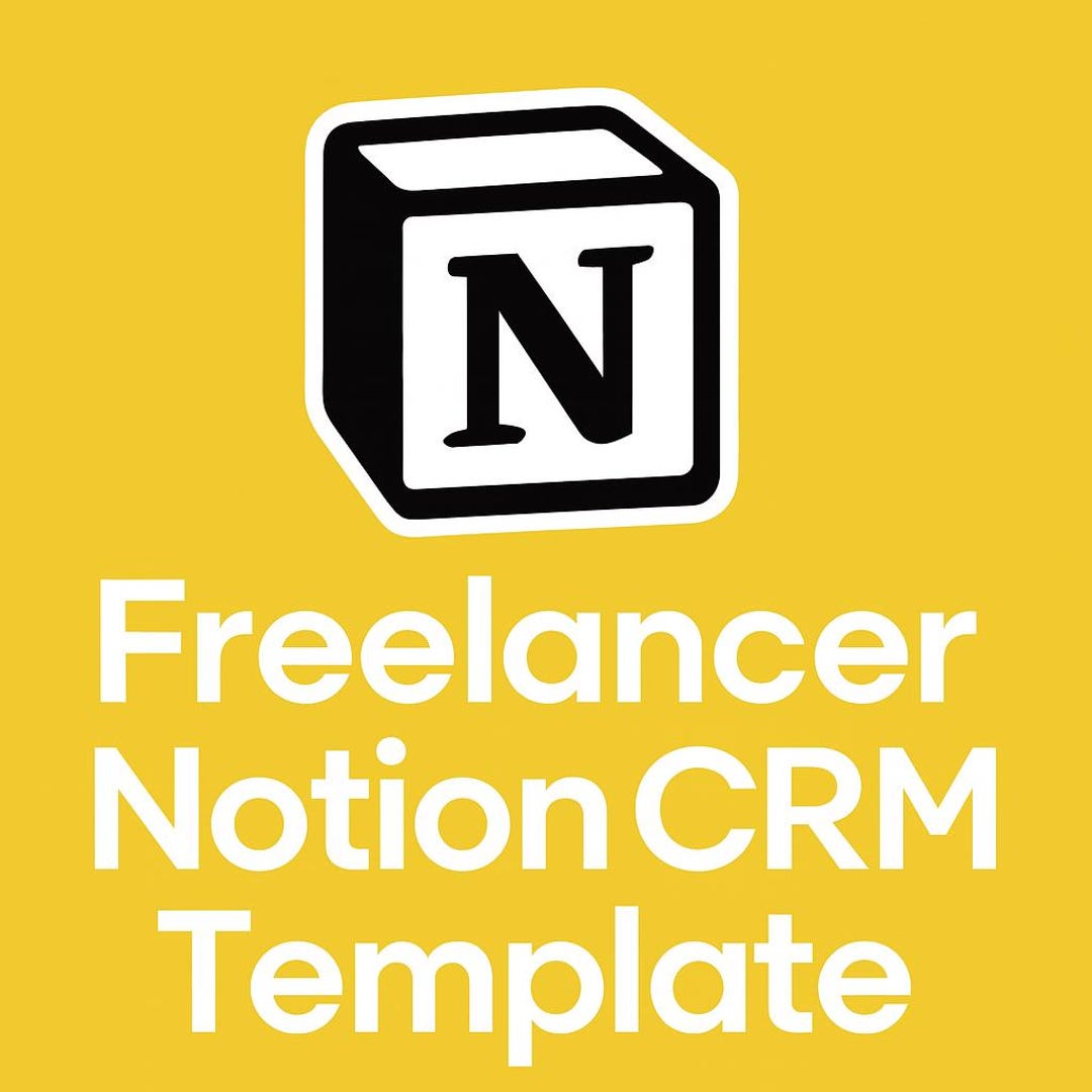 Freelancer Notion CRM Template - Etsy