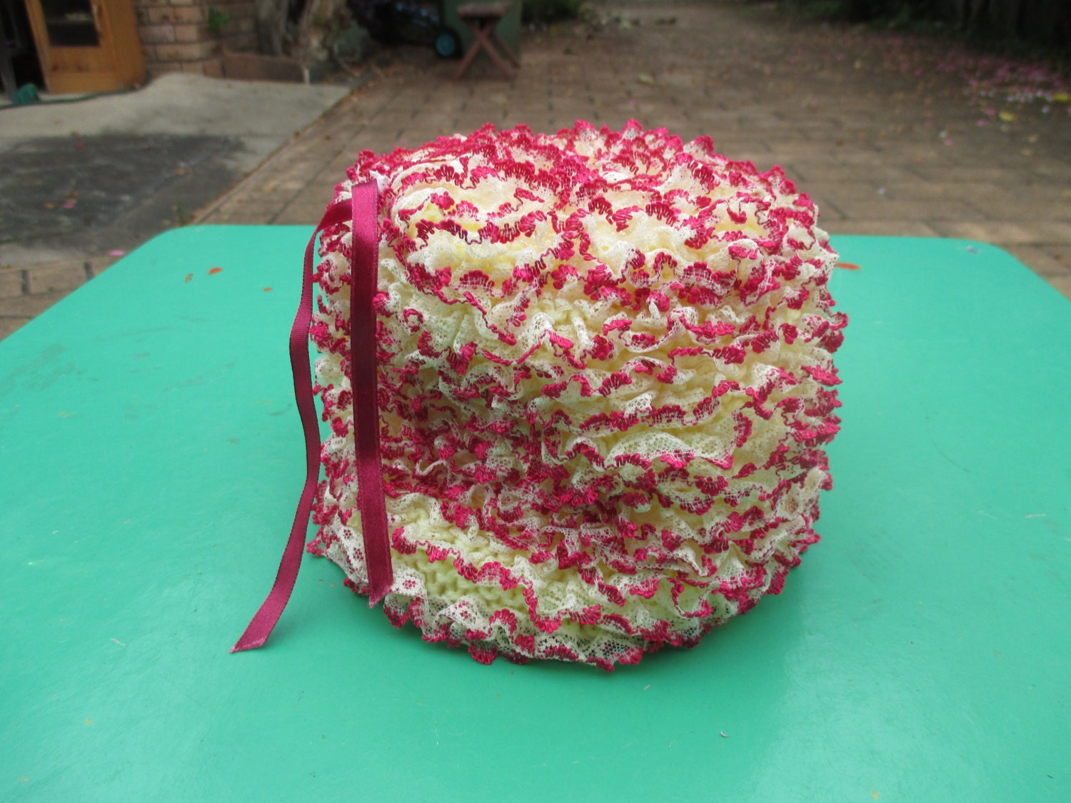 Toilet Roll Cover Hand Knitted Vintage Etsy