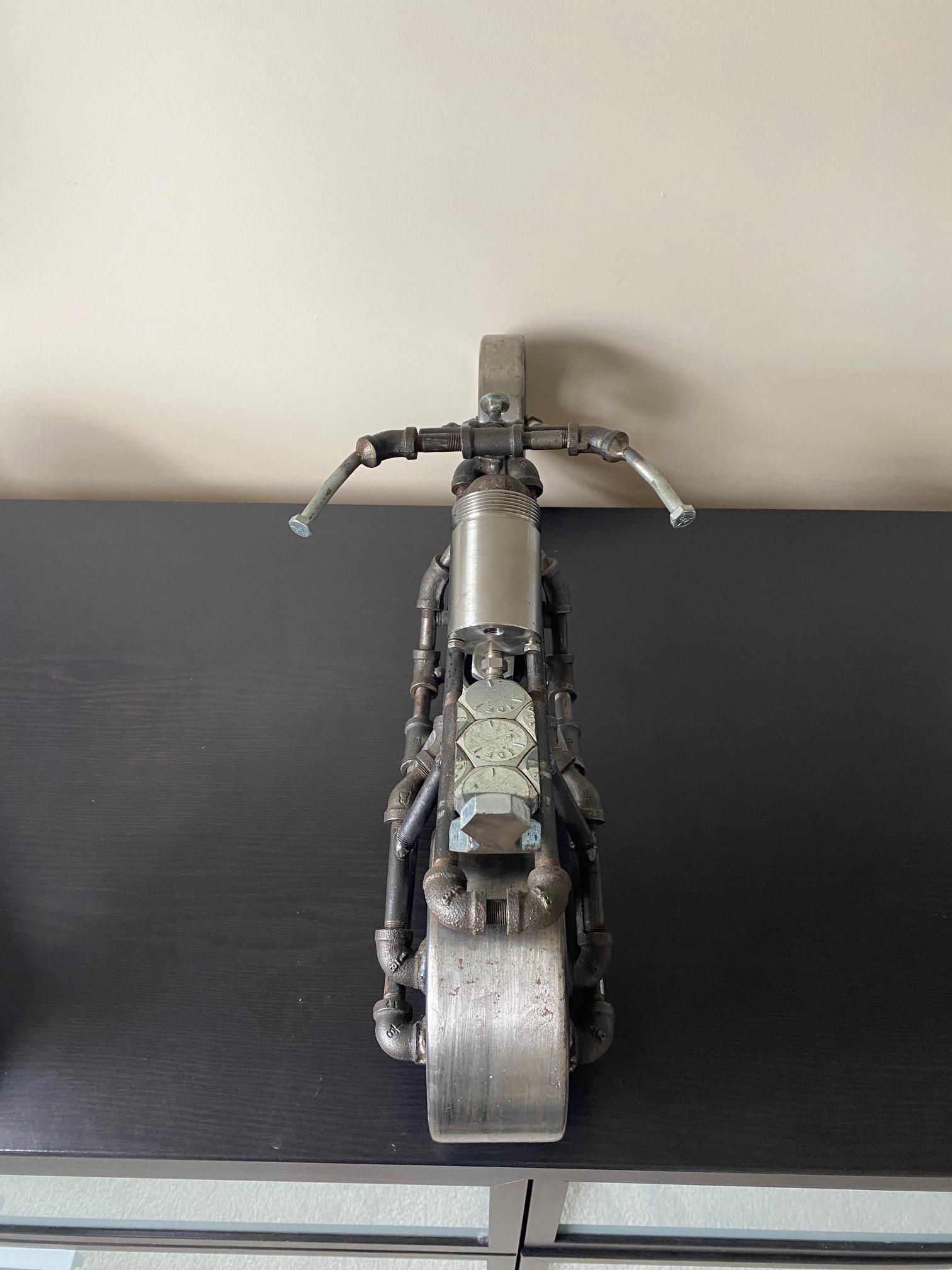 チョッパーバイクのメタルアートディスプレイ（大型） - Etsy 日本