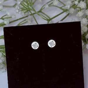 White Enamel Stud Earrings – Minimalist Round Tops, Everyday Lightweight Jewelry, Cute Gift for Women & Girls