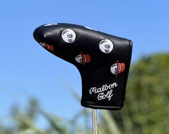 Malbon Golf マルボンゴルフ クラブカバー ブラック マルボン ゴルフクラブカバー – ミッドナイトフェアウェイブラック