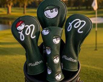 Malbon premium golf club covers Protective Golf Cover luxury golf gift for dad - brother - husband boyfriend secret santa golf gift