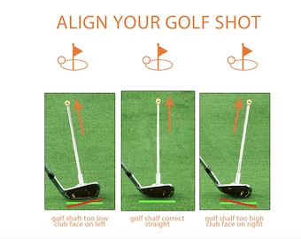 Golfswingplanetrainer – magnetisch uitlijnhulpmiddel | Plak en haak repareren | Golftrainingstool heren golfcadeau, vader, broer, zoon, vader