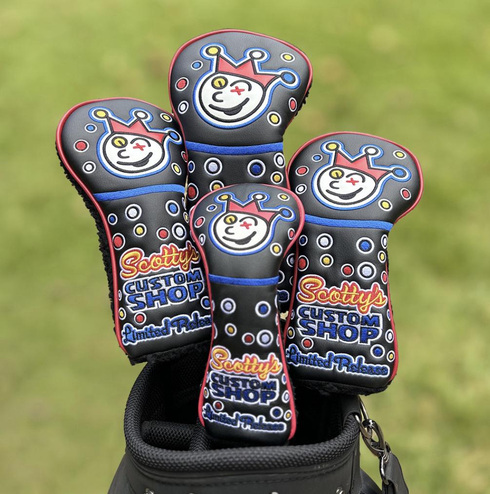Casquette Scotty Cameron 2023 Speed Shop – Cuir Noir, Patch Scotty Dog