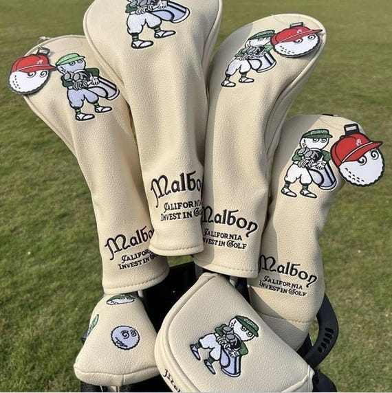 Malbon ゴルフクラブカバー ロッドヘッドスリーブ プッシュロッドスリーブ Malbon ゴルフクラブカバー ロッドヘッドスリーブ プッシュロッド