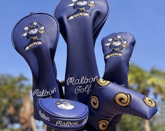 Malbon Golf Wizard’s Touch series|Golf club Head covers for Driver, Woods, UT & Putter Golf Golf Gift for dad /brother /boyfriend /Husband