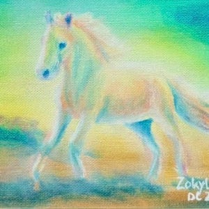 Wild Horses - Handpainted Original Painting, Acrylic on Canvas