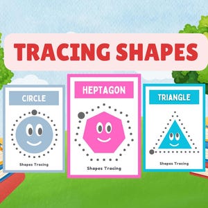 Shape Tracing Worksheets, Lines Trace Pages Printable, Homeschool busy book, Preschool Pre Handwriting, Kindergarten Curriculum Learning