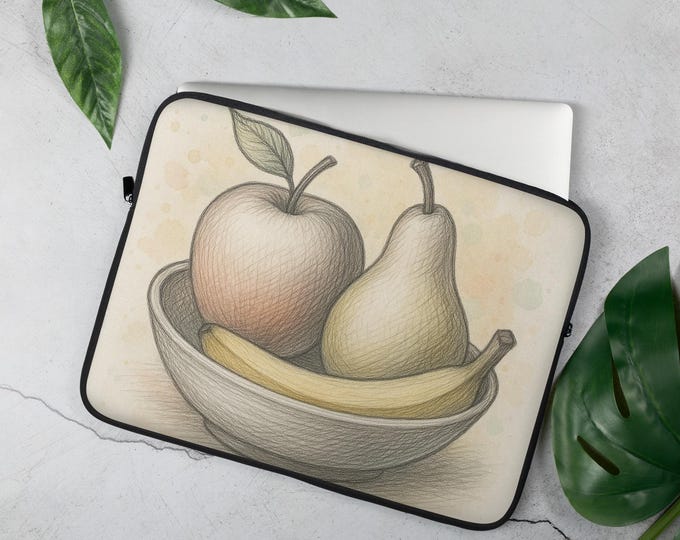 Featured listing image: Artsy Laptop Sleeve | Aesthetic Laptop Case | Boho Abstract Laptop Cover | Cute Trendy Tech Accessory | Artistic