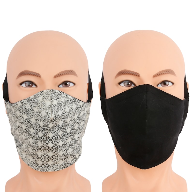 Face Mask for Hearing Aids or Glasses Reversible Fabric Face Etsy