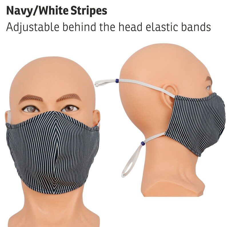 Neutral Fabric Face Mask Choose Behind Head Elastic for Etsy