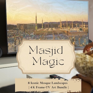 Masjid Magic – 8 Iconic Mosque Landscapes | 4 K Frame‑TV Art Bundle | Instant Digital Download