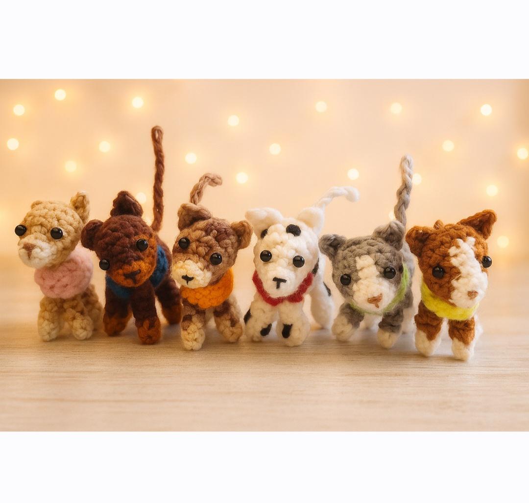 Six Tiny Kittens Crochet Pattern