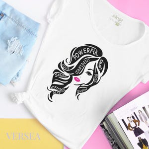 Powerful Woman SVG Shirt Quote – Instant Download