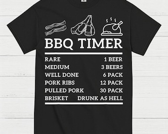 BBQ Timer Grilling T Shirt