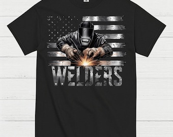 American Flag Welders T Shirt