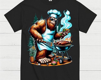 Bigfoot BBQ Grilling T Shirt