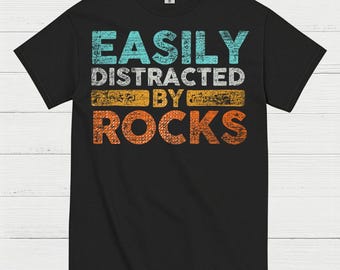 Easily Distracted Rock Lover T Shirt