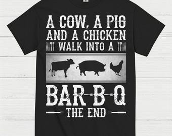 Cow Pig Chicken BarBQ T Shirt