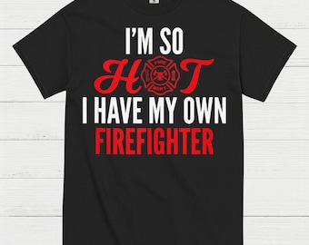 Hot Firefighter Love T Shirt