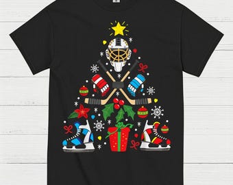 Hockey Christmas Tree T-Shirt