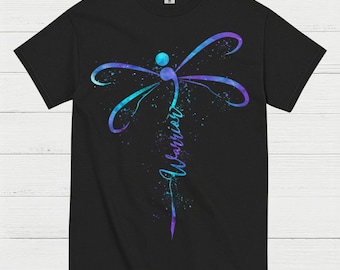 Semicolon Dragonfly Warrior T Shirt