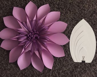 paper flowers template etsy