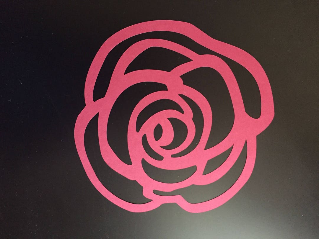 ROSE Cut Outs, Set of 10, Paper Flower Rose, Roses, Rose Shape, Paper
