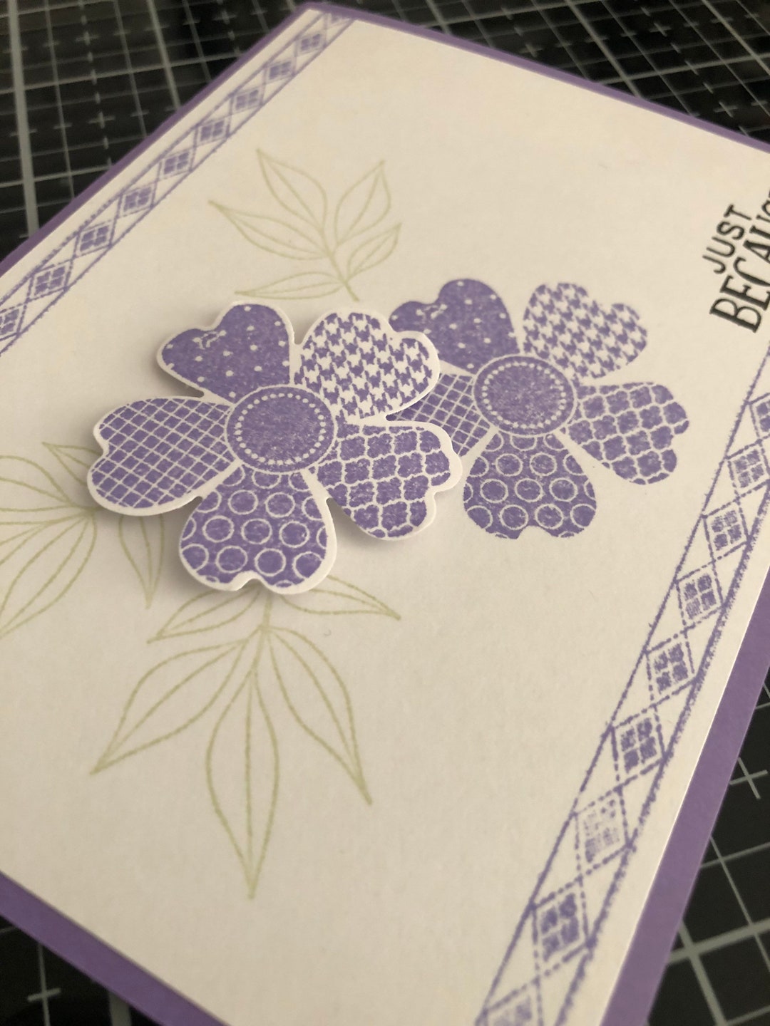Just Because Cards, Set of 4, Stampin' Up! Flower Shop JUST BECAUSE ...