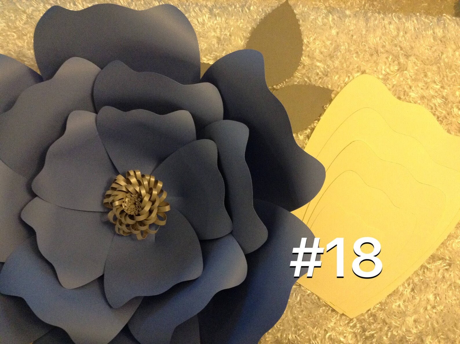 HARD COPY 18 Paper Flower Template DIY Giant Flowers Etsy