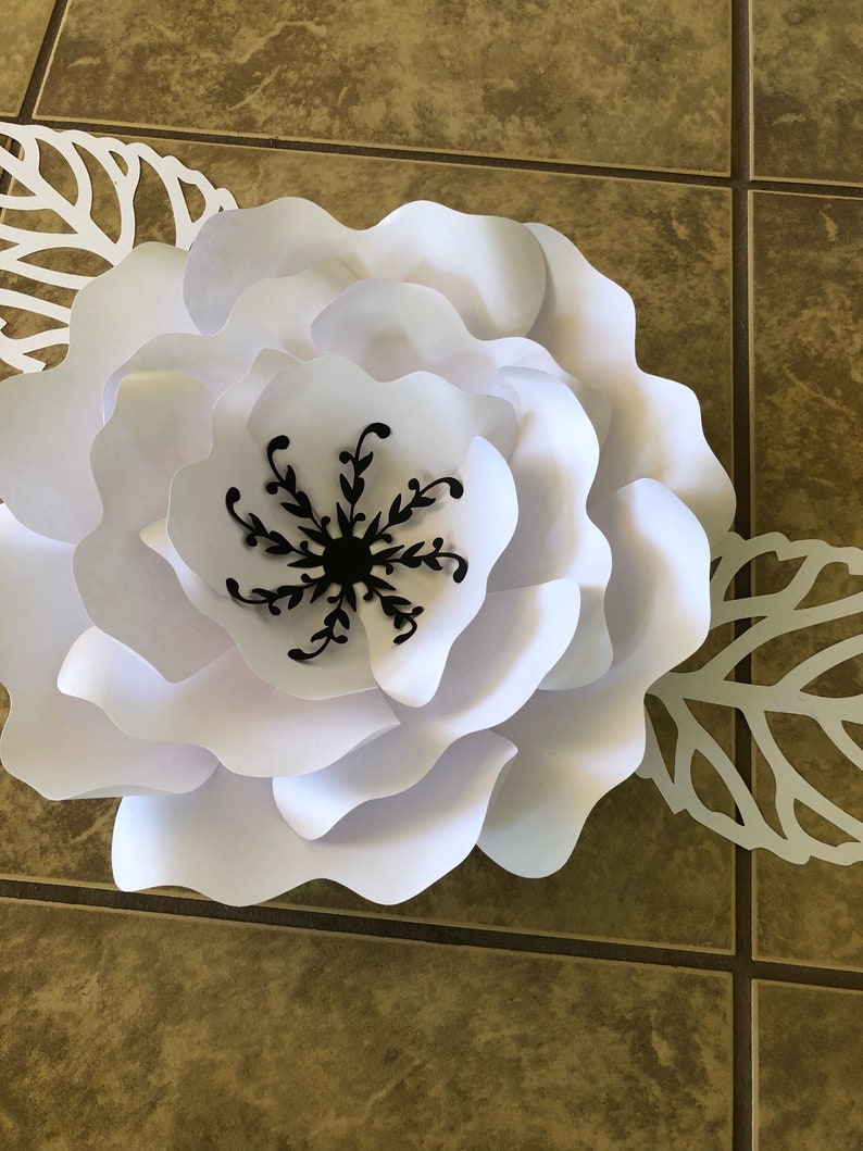 Paper Flower CENTERS Set of 12 you choose size and color Etsy