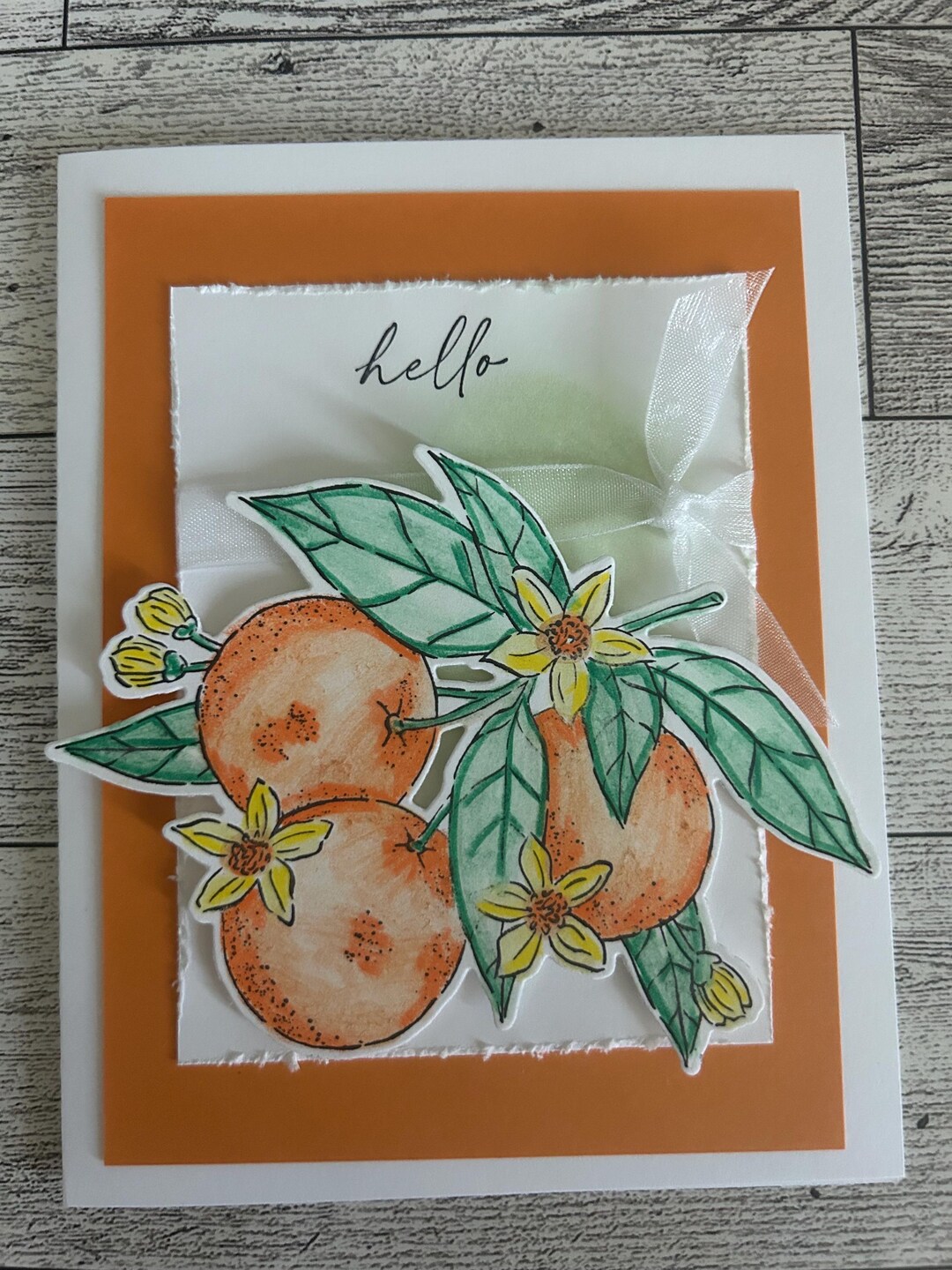Any Occasion Card Set of 4 Stampin' Up! Citrus Blooms Colored With ...