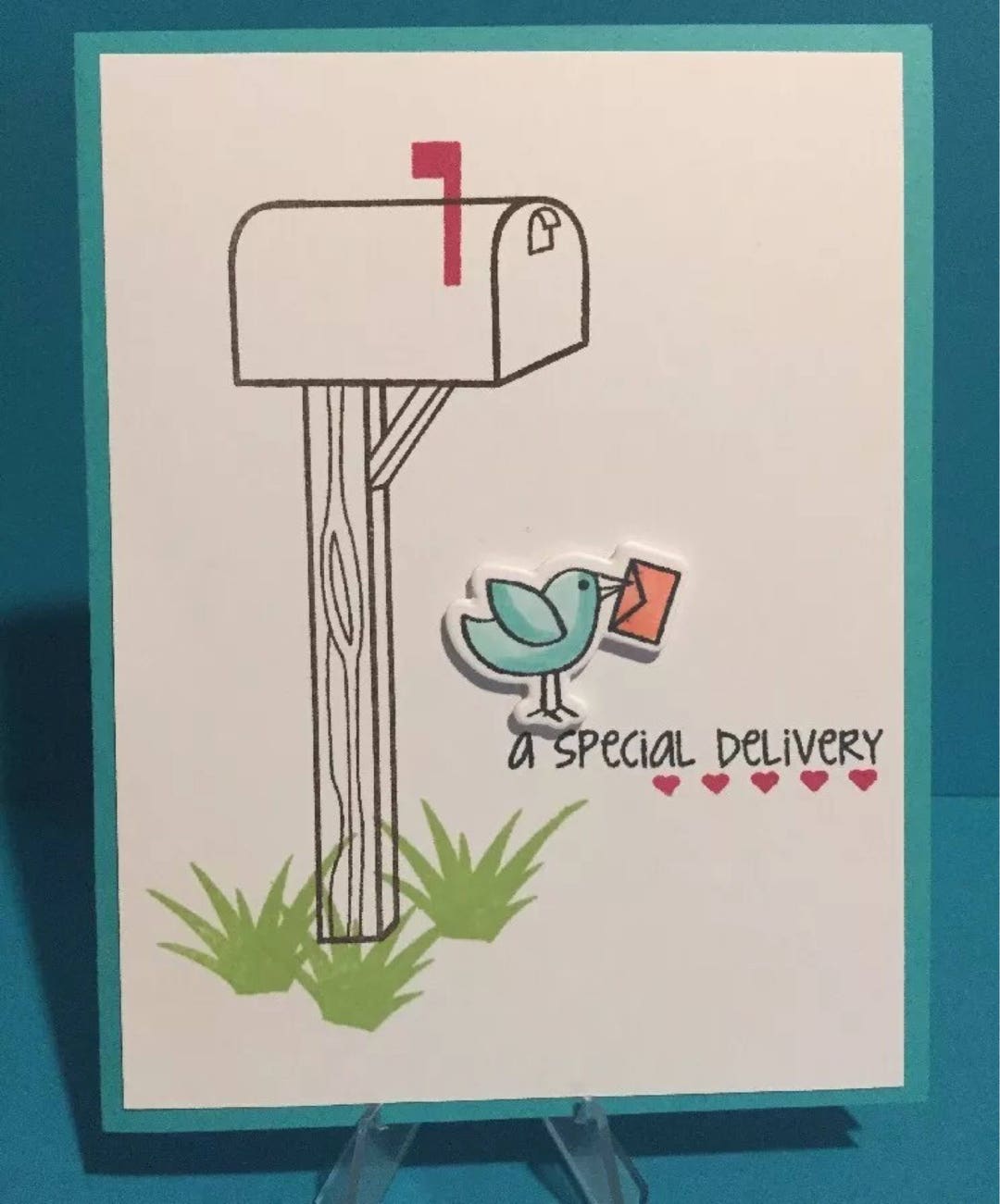 Card Kit Set of 4 Bird & Mail Box 
