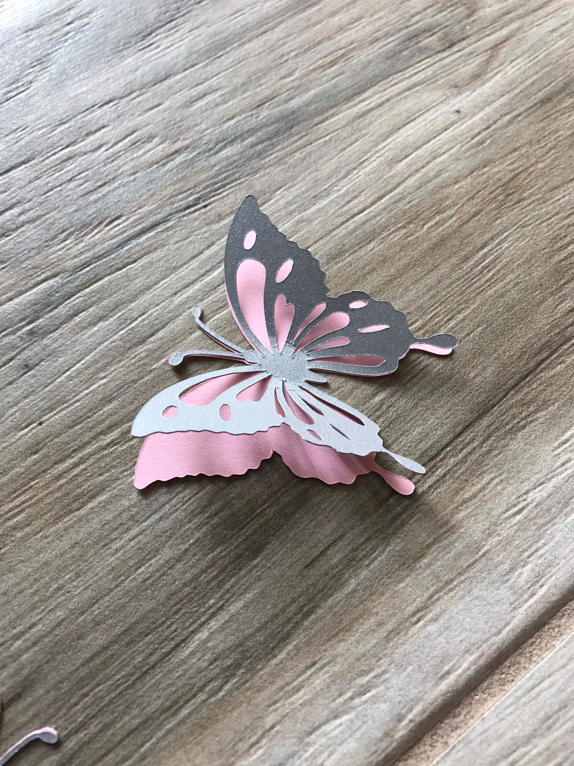 Butterfly Cut Outs Scrapbooking Set of 8 Card Making Etsy