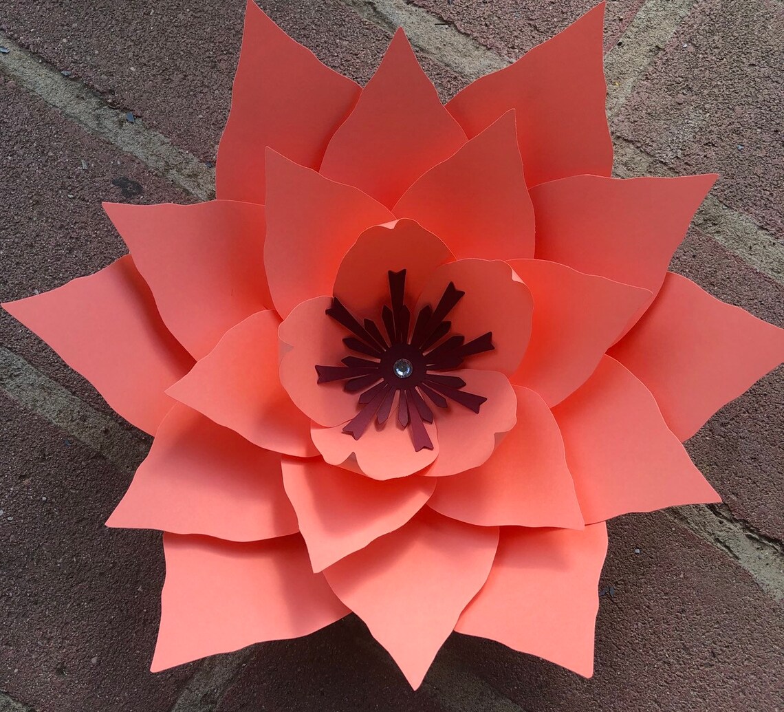 DIY Paper Flower HARD COPY Template 40 Paper Flower Etsy