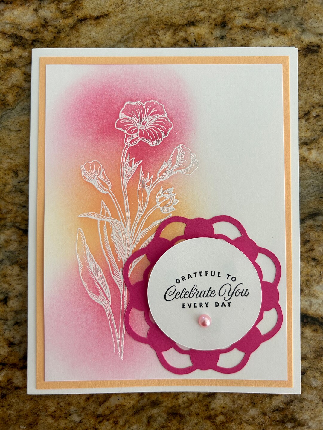 Any Occasion Cards Set of 4 Stampin up Butterfly Basics Embossed Flower ...