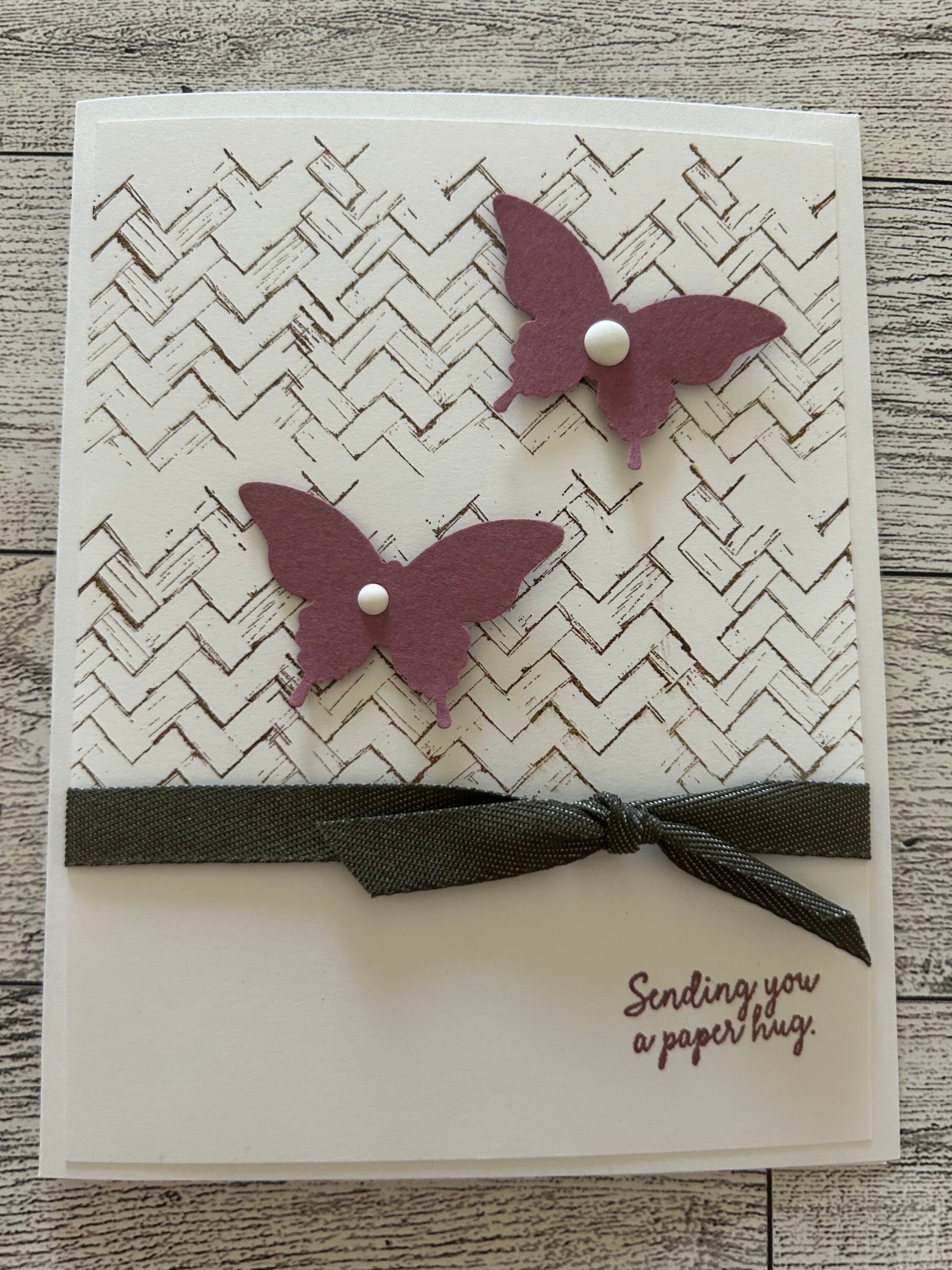 Any Occasion Card Set of 4 Stampin' Up! Moody Mauve Butterflies Sending ...