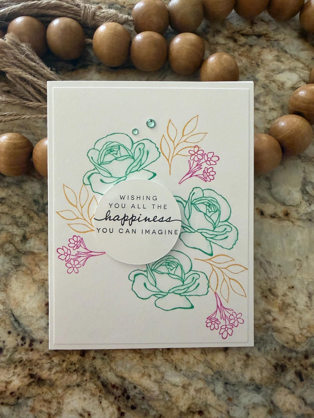 Any Occasion Card Set of 4 Stampin' Up! Shy Shamrock Flowers, Leaves ...