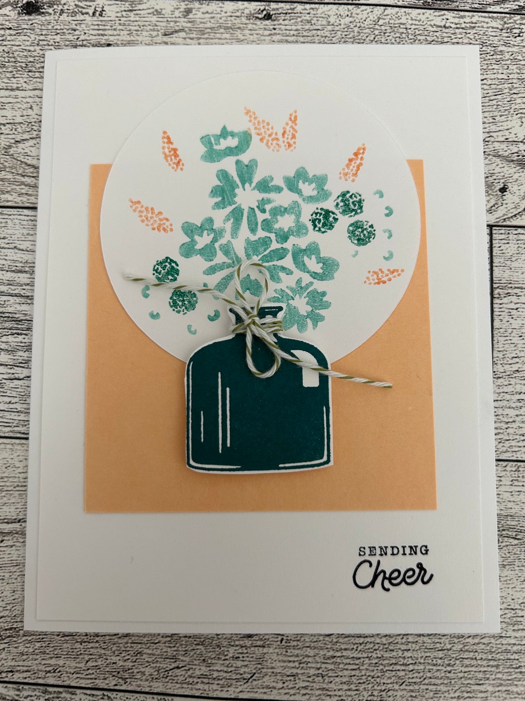 Any Occasion Cards Set of 4 Stampin' up Sending Cheer Blooming Flowers ...