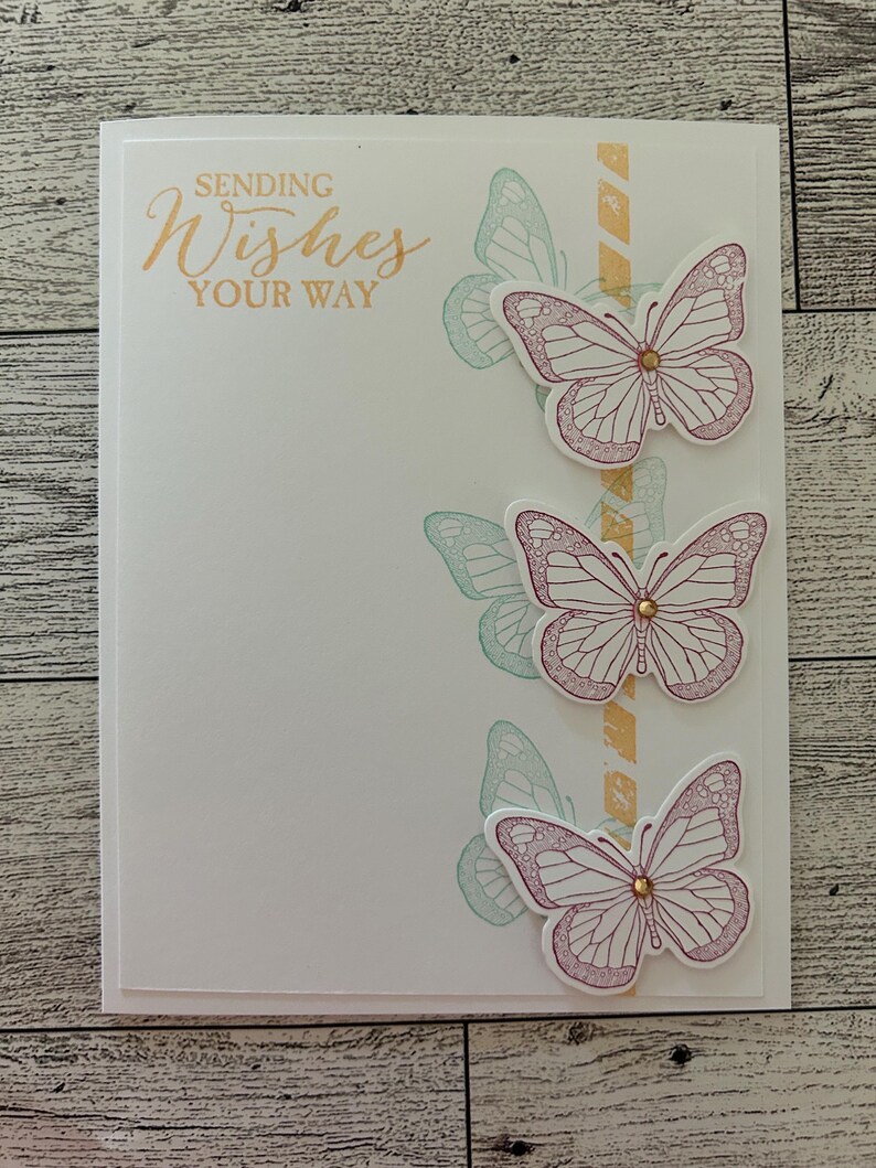 Any Occasion Card Set of 4 Stampin' Up! Rich Razzleberry, Coastal ...
