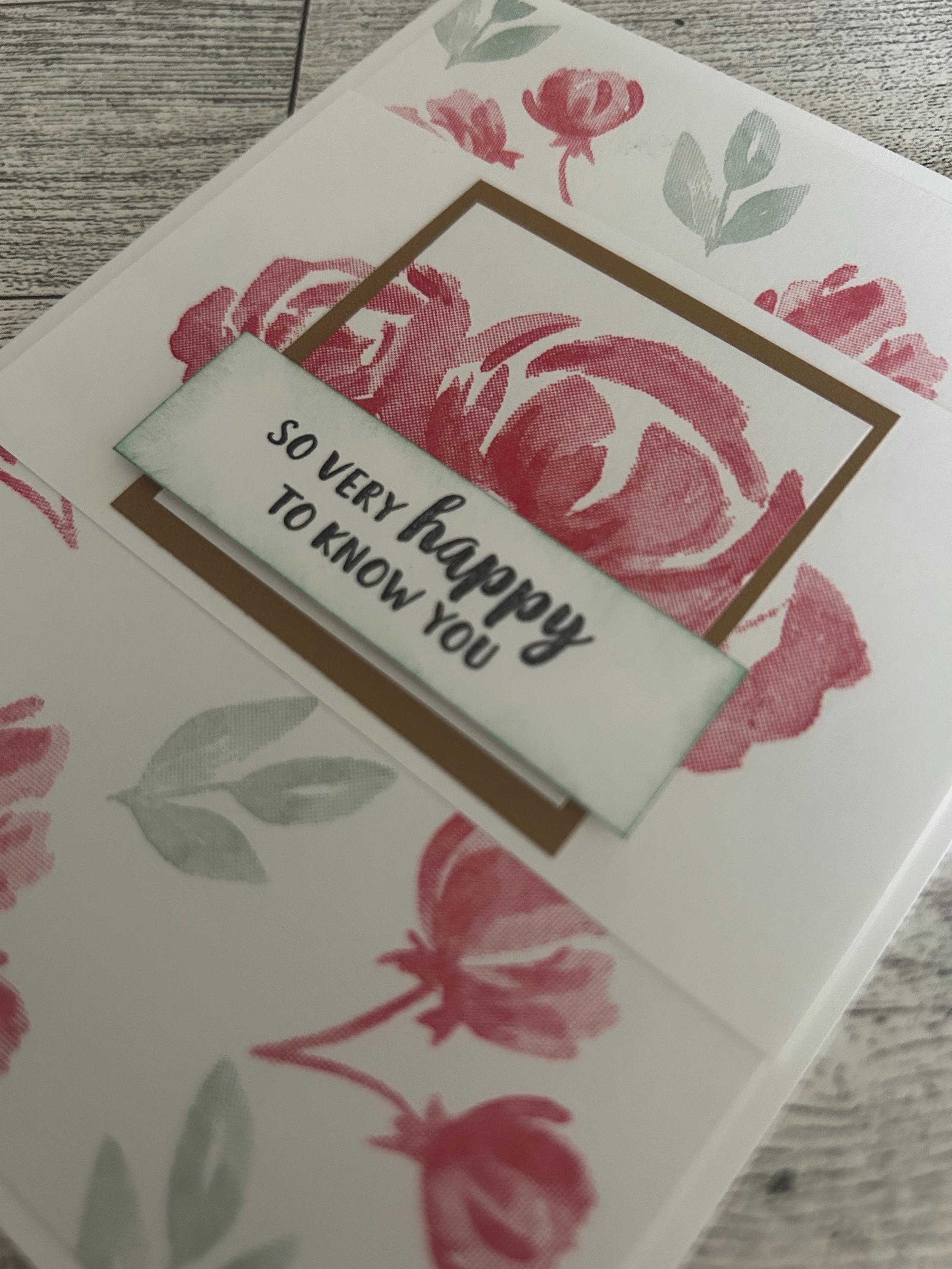 Any Occasion Cards Set of 4 Stampin' Up! Poppy Parade Flowers - Etsy