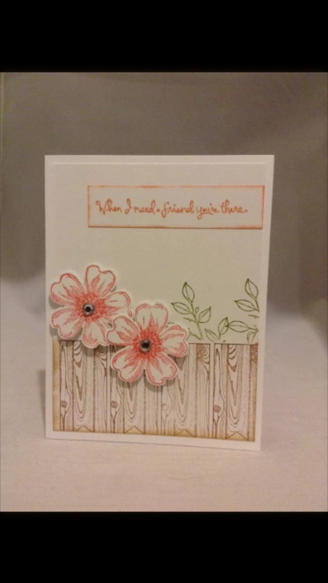 Any Occasion Cards, Set of 4, Stampin' Up! Flower Shop, Woodgrain - Etsy
