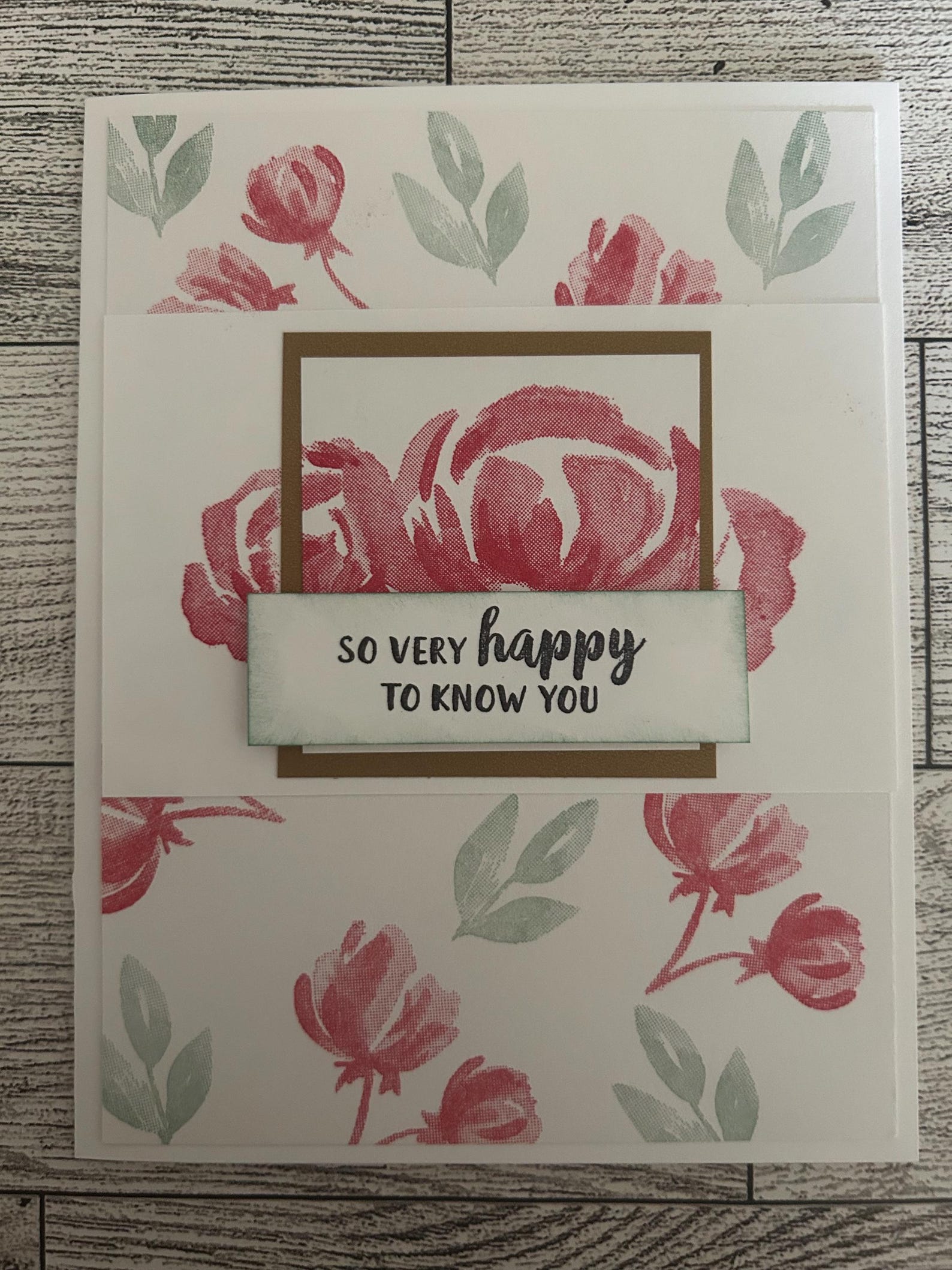 Any Occasion Cards Set of 4 Stampin' Up! Poppy Parade Flowers - Etsy