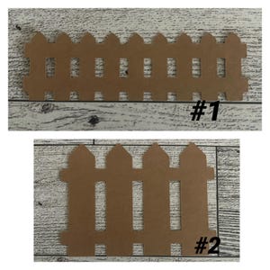 Fence, Fence Die Cuts, Cutouts, Set of 30, Scrapbook, Card Making, Embellishments, Choose Color, Choose Size