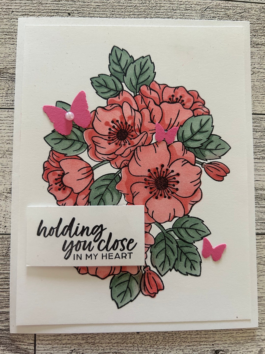 Any Occasion Card Set of 4 Stampin' Up! Enduring Beauty Colored Using ...