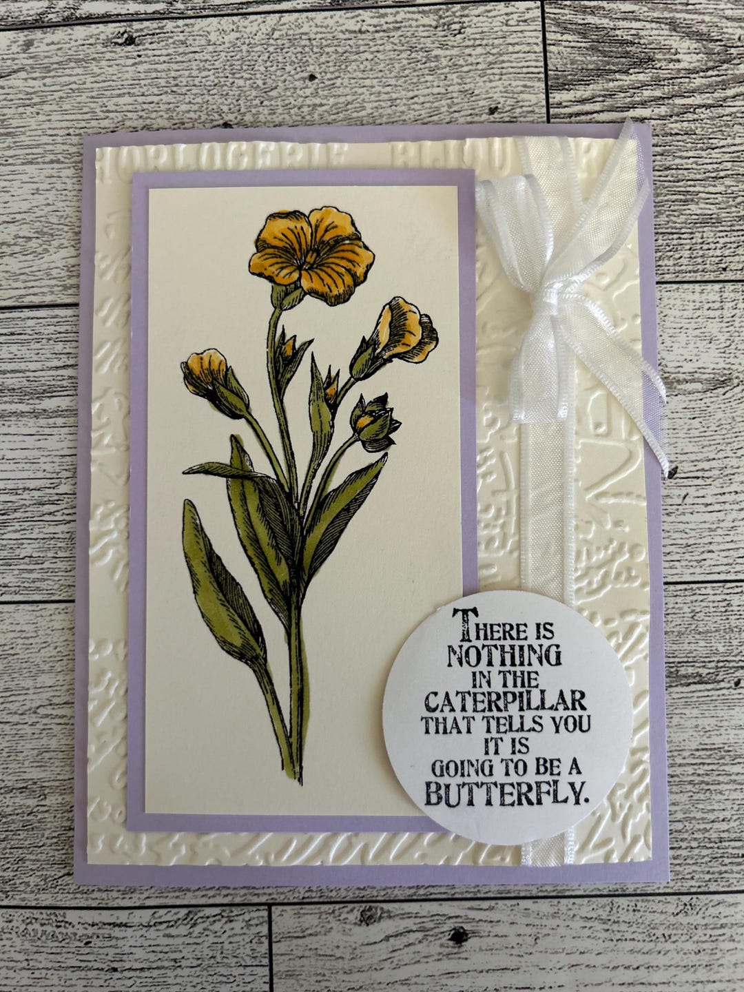 Any Occasion Cards Set of 4 Stampin' Up! Butterfly Basics Flowers Hand ...