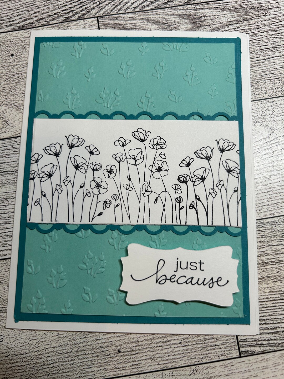 Just Because Cards, Set of 4, Stampin' Up! Flowers Any Occasion Cards ...