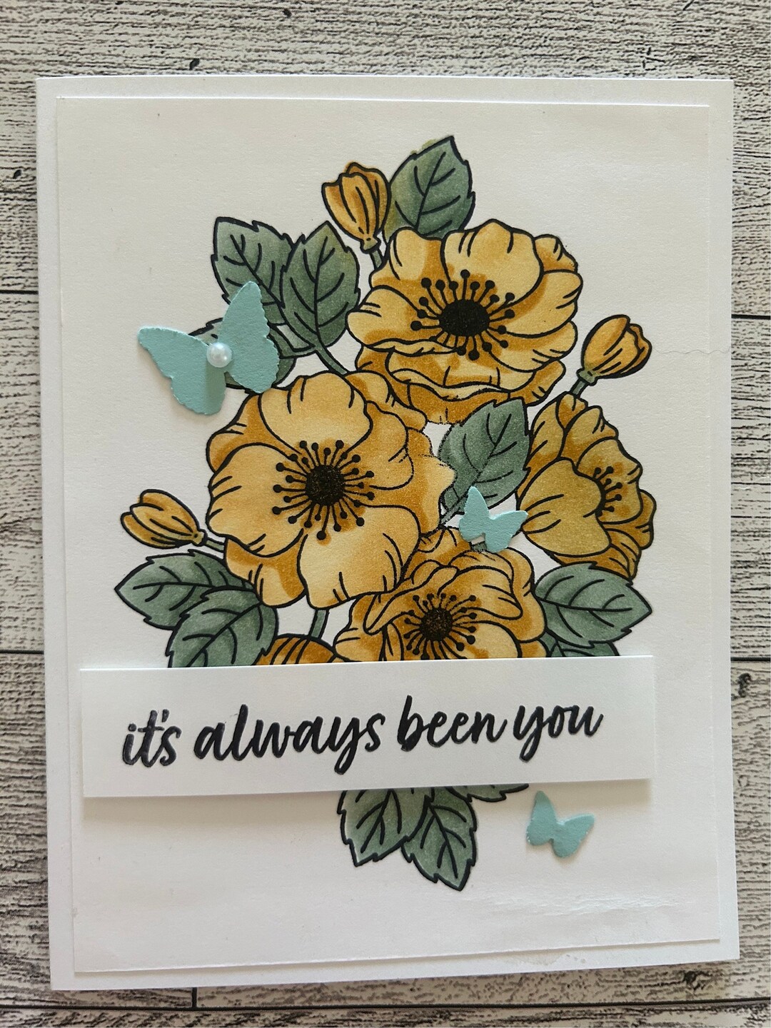 Any Occasion Card Set of 4 Stampin' Up! Enduring Beauty Flowers in Pale ...
