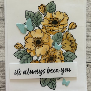 Any Occasion Card Set of 4 Stampin' Up! Enduring Beauty Flowers in Pale ...