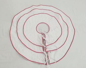 3-zeiliger Stickerei-Weihnachtsbaum-Rock